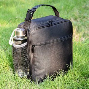 FlowFly - Insulated Lunch Bag, Leakproof Portable, cooler bag - black